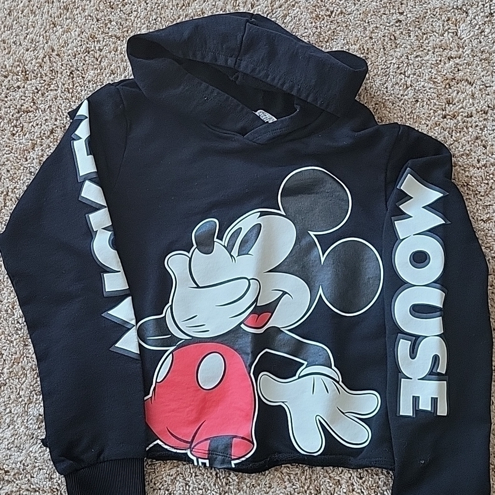 2/$30 H&M Mickey Mouse cropped hoodie